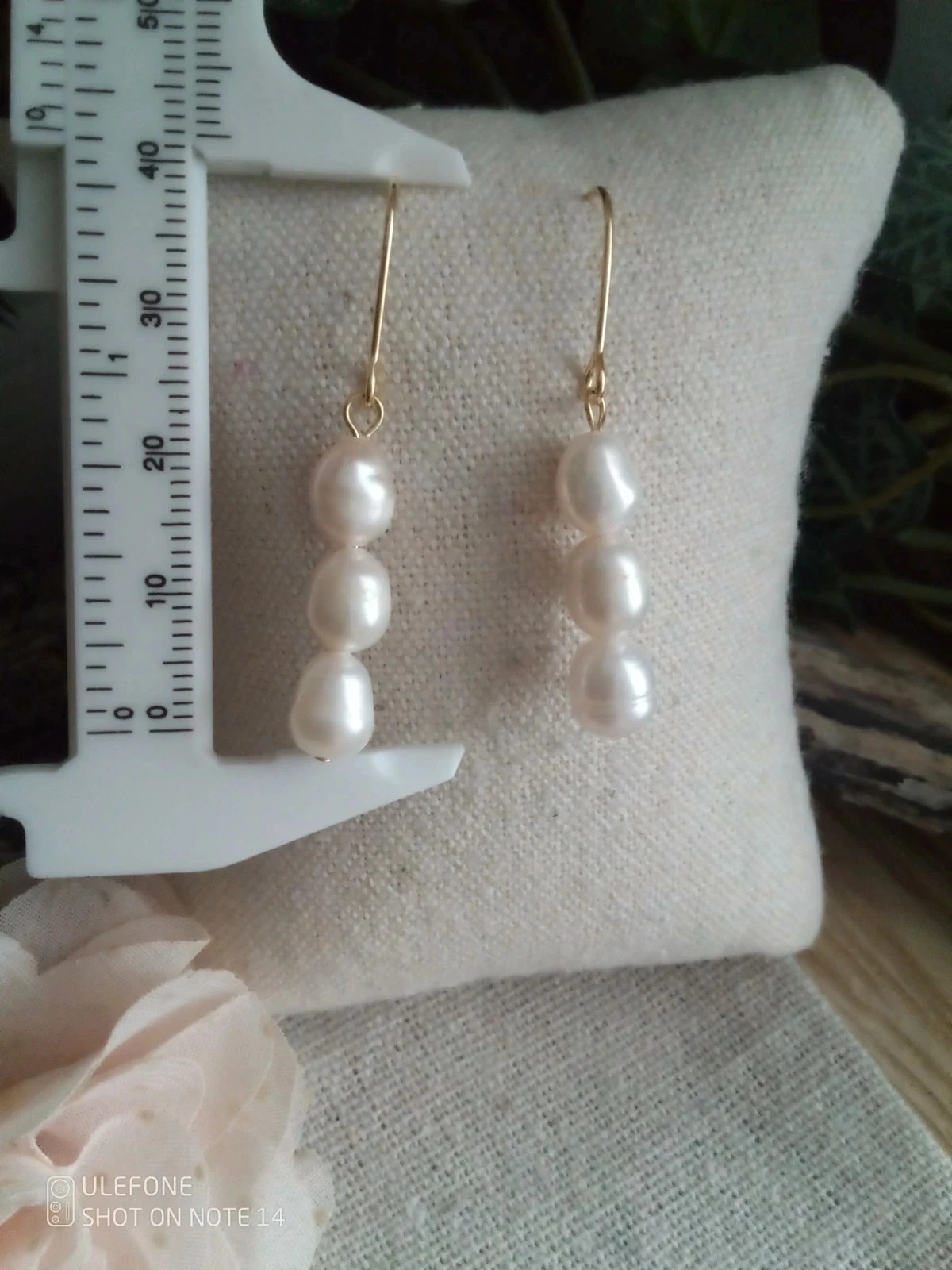 Boucles d'oreilles bohèmes perles de culture naturelles – photo 3